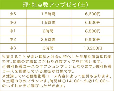 コース・料金 